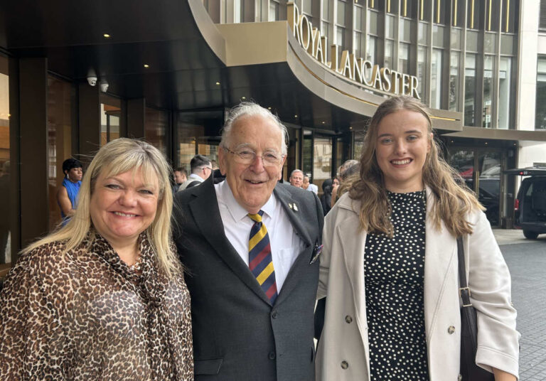 Lou Childs, Brian Harper and Emilie Kerr at the Third Sector Awards
