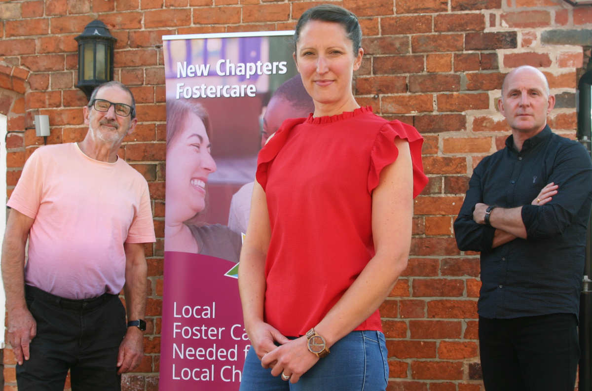 Martin George, Rosie Cavalot and Craig Walton, New Chapters Fostercare