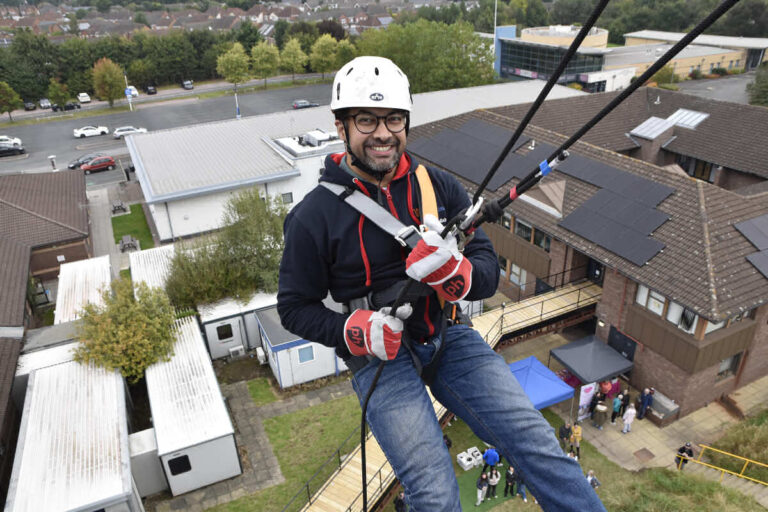 Ready to abseil off the ward block – Syed Ali Ehsanullah, Urology Consultant