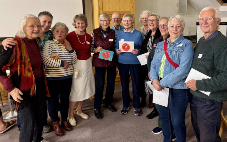 A group of Mayfair Community Centre volunteers who received long-service awards