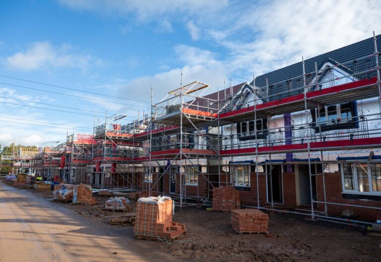 The new homes being constructed in Battlefield