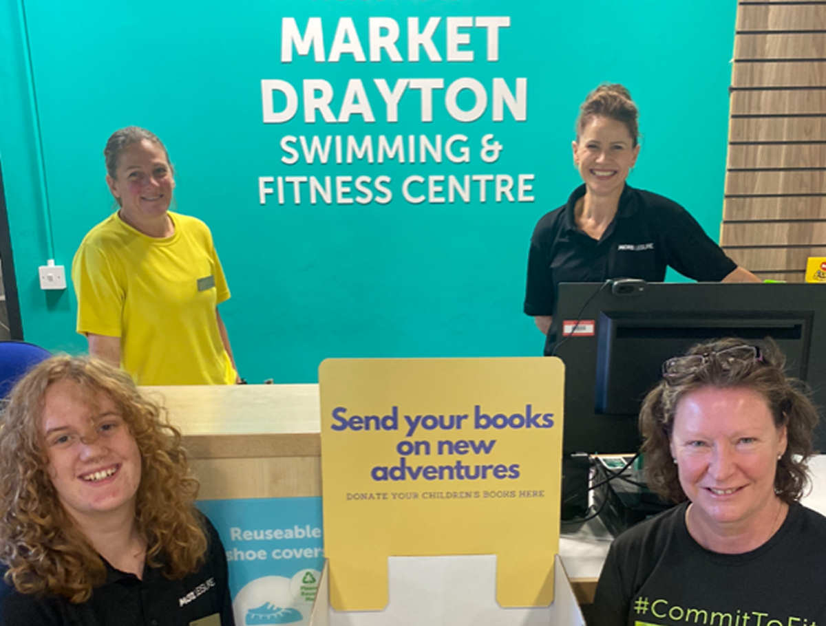 Books can be donated at five leisure centres across Shropshire