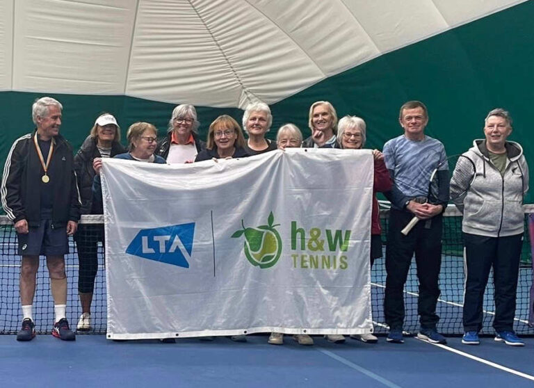 Shropshire county team plays first walking tennis representative fixture