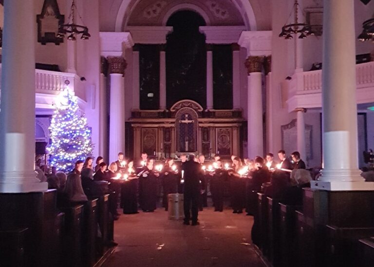 Ex Cathedra previously performing at St Chads Shrewsbury