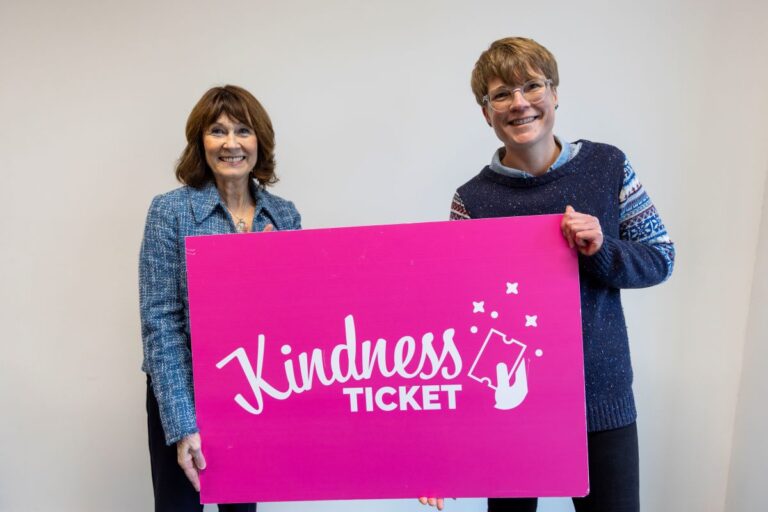 Cllr Angela McClements - Cabinet Member for Leisure, Tourism, Culture & the Arts and Louise Bull Participation coordinator, Children's Safeguarding & Family Support. Photo: Telford & Wrekin Council