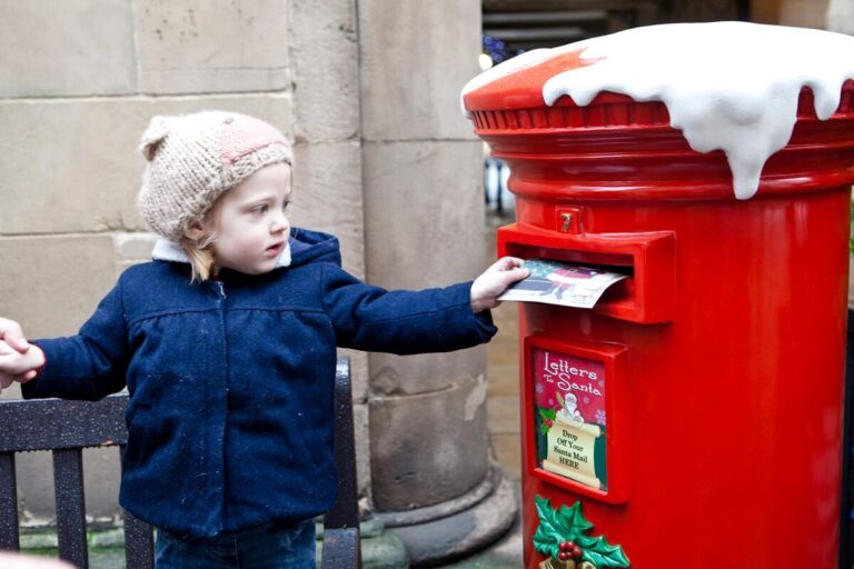 Shrewsbury resident Flora sends her letter to the North Pole for Santa