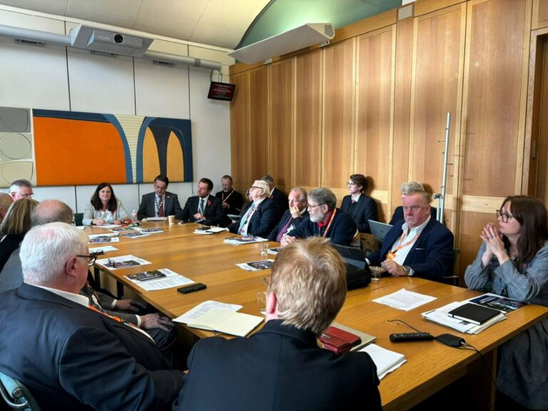 Shrewsbury MP Julia Buckley chairs a meeting of the All-Party Parliamentary Group on Local Markets