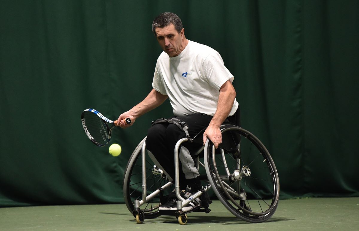 Shropshire’s Geoff Perkins is playing in this week’s Lexus Wheelchair Tennis National Finals at The Shrewsbury Club. Photo: Getty Images for the LTA