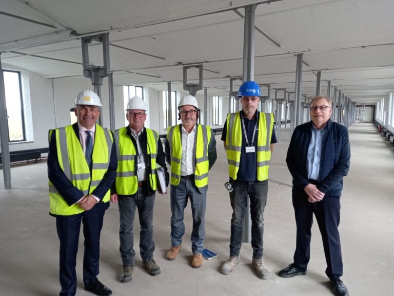 Toby Shaw from Towler Shaw Roberts, Geraint Roberts and David Robinson from Marley Risk Consultants, David Coxill from Pave Aways and Phil Richens from Historic England