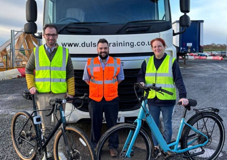 Steve Dulson pictured with team members Josh Hazell and Jay Whitfield