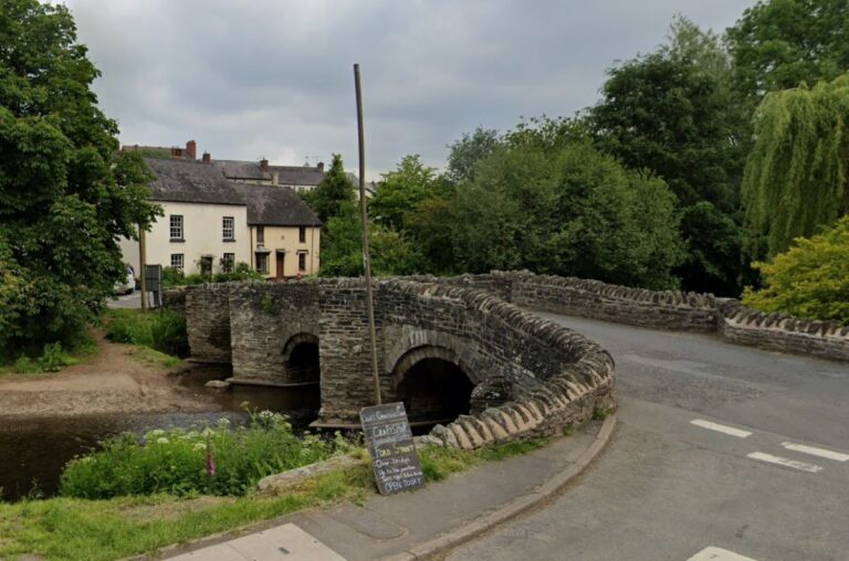 The spillage took place in Clun over the New Year