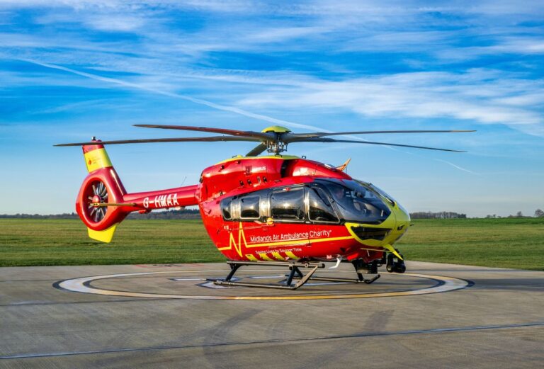 G-HMAA, the Midlands Air Ambulance Charity’s third wholly-owned helicopter