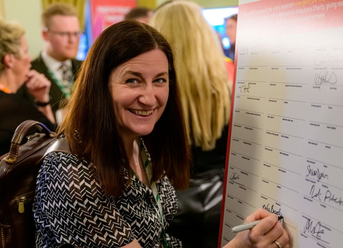 Julia Buckley the MP for Shrewsbury pictured at the event
