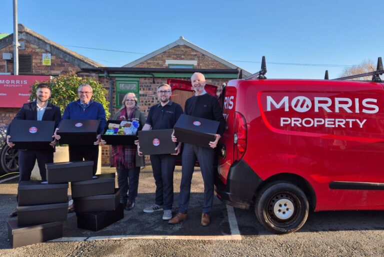 Morris Property delivers breakfast boxes to their construction sites on Blue Monday
