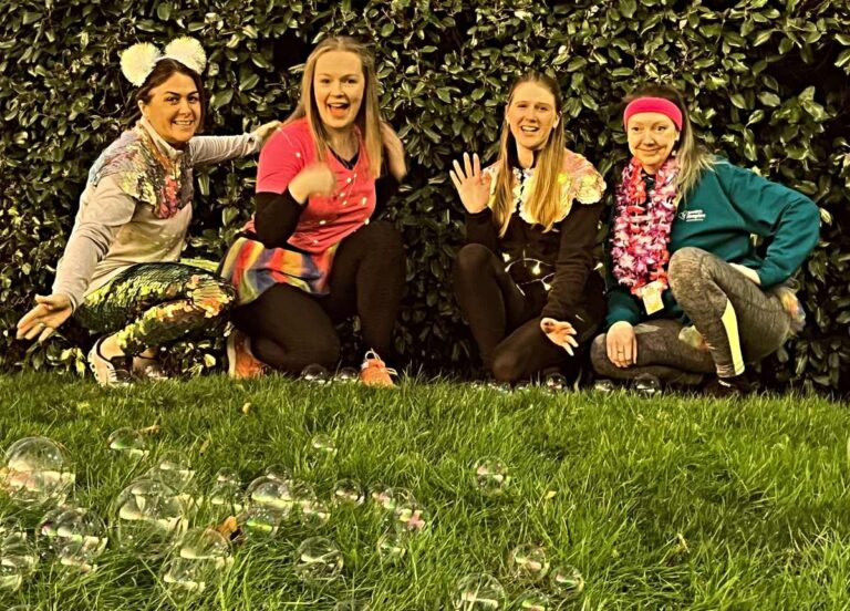 Pictured are Jenny Bean, Lizzy Ellis, Zoe Paton and Lucy Anderson Woods