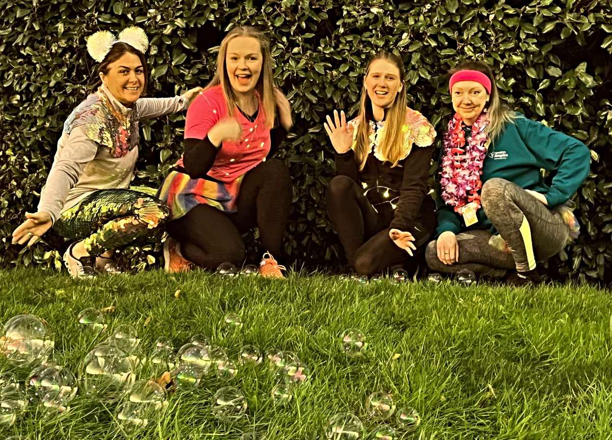 Pictured are Jenny Bean, Lizzy Ellis, Zoe Paton and Lucy Anderson Woods