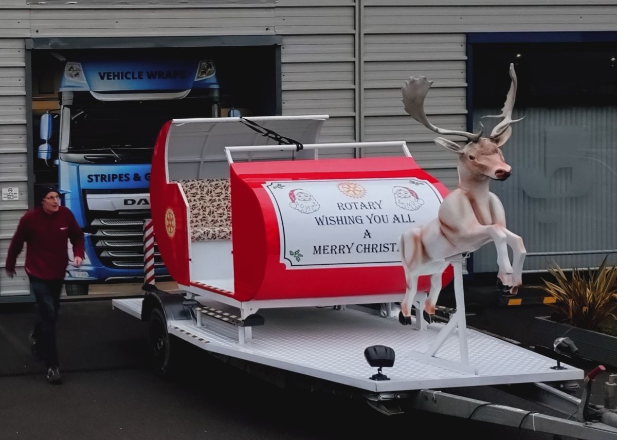 Shrewsbury Severn Rotary Club's new Santa sleigh