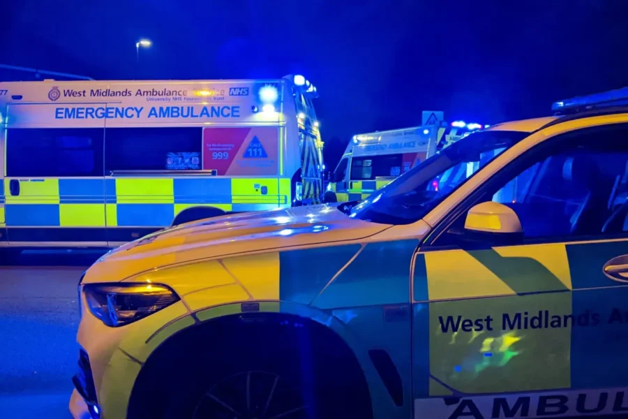 A generic photo of West Midlands Ambulance Service attending an incident. Photo: WMAS