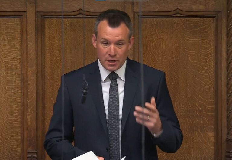 Stuart Anderson MP within the House of Commons Chamber
