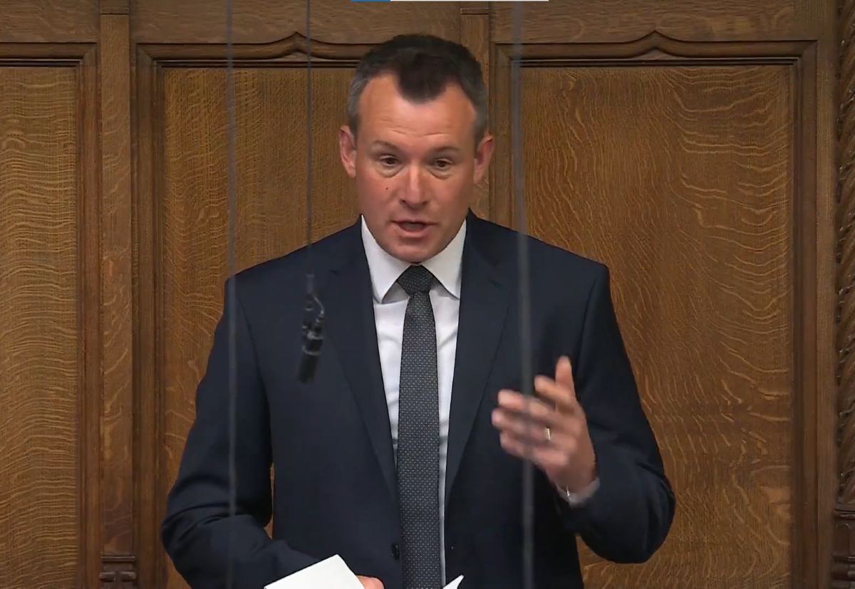 Stuart Anderson MP within the House of Commons Chamber