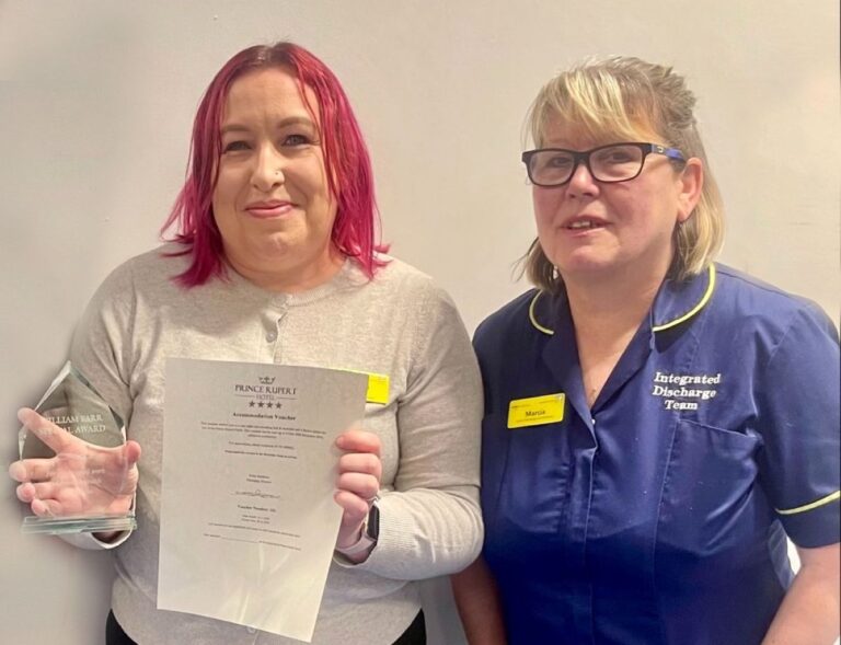 Hospital Trust employee recognised for commitment to homeless health