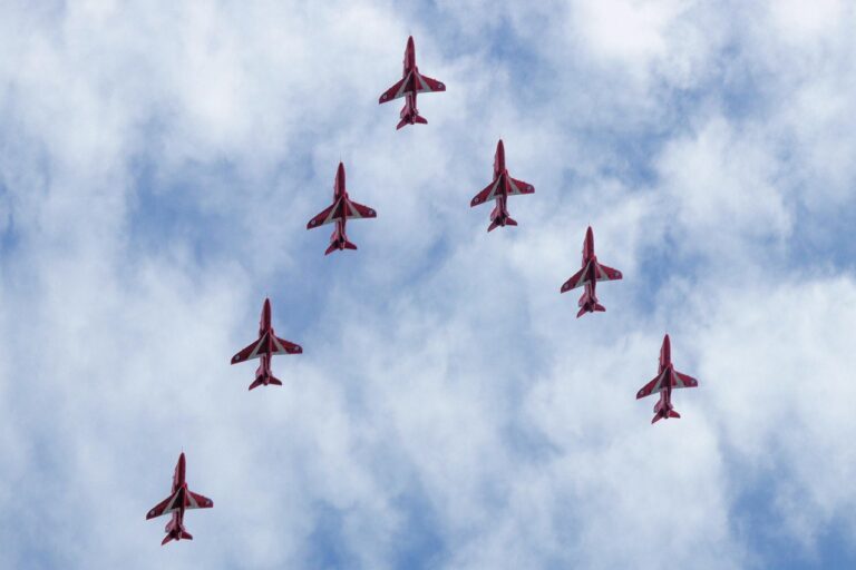 The Red Arrows will be displaying at today's RAF Cosford Air Show