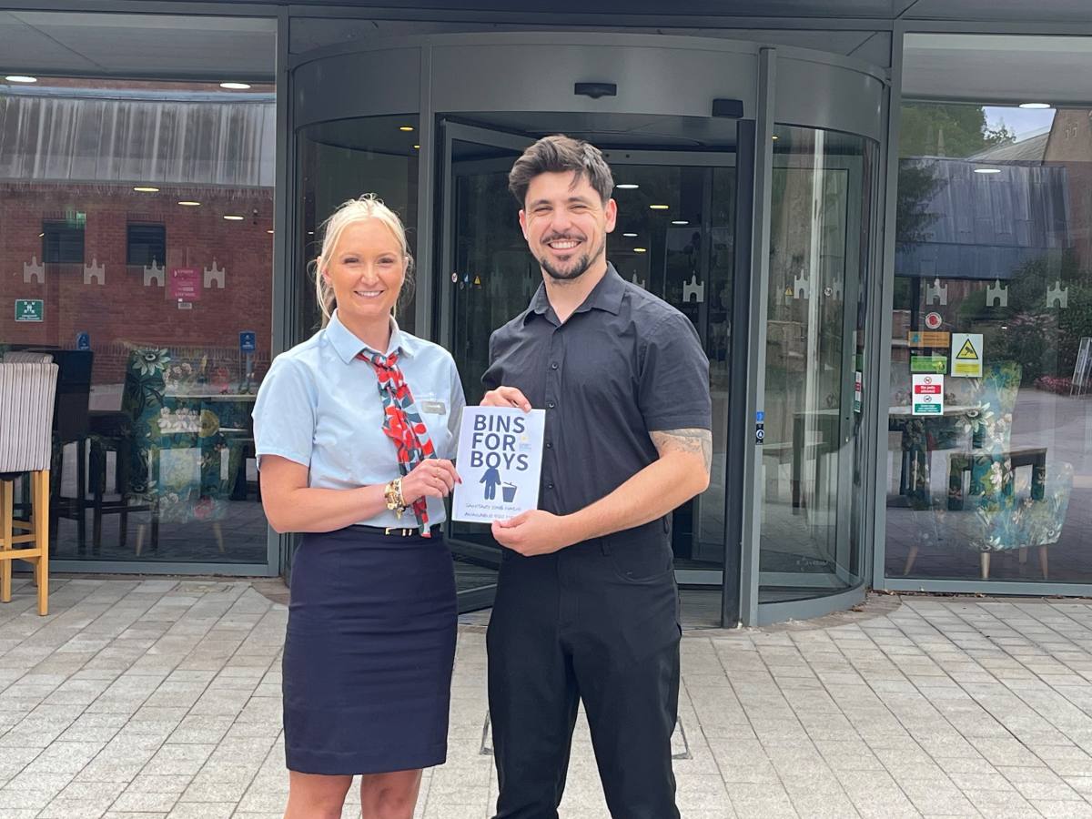 To support the campaign, Lilleshall has introduced sanitary bins in men’s toilets