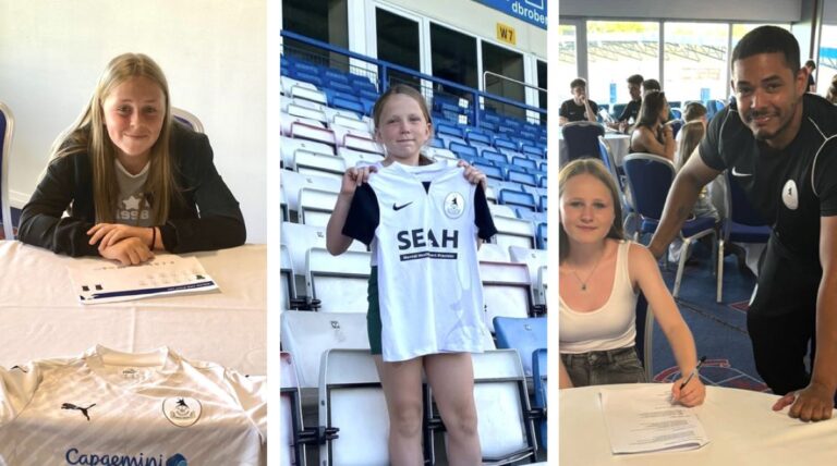 Freya Lucas, Alicia Bailey and Harper-Rae Hughes