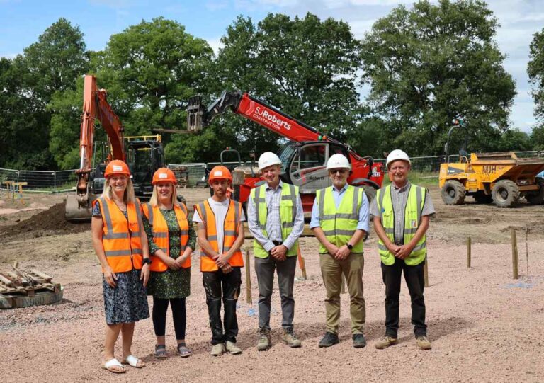 Vikki Pryce – Chief Executive; Jo Mear – Director of Care and Support; Sam Leslie – Estates Manager; Matthew Roberts – Construction Director (SJ Roberts Construction); Lee Morris – Contracts Manager (SJ Roberts Construction); Mick Ellis – Site Manager (SJ Roberts Construction)