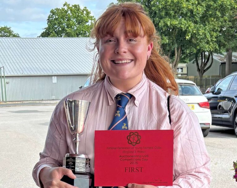 Kate Oakes, the National  YFC auctioneering champion