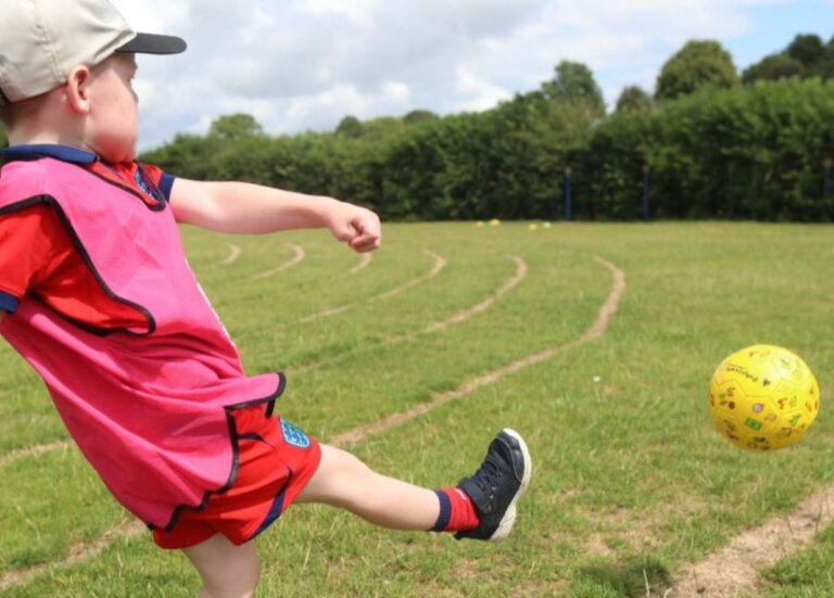One of the youngsters enjoying The New Saints FC Foundation summer fun sessions