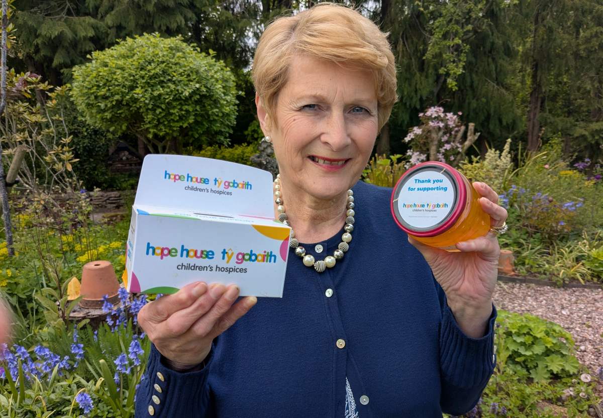 Patricia Ward-Jones has smashed her target of raising £20,000 in a year for Hope House children’s hospice