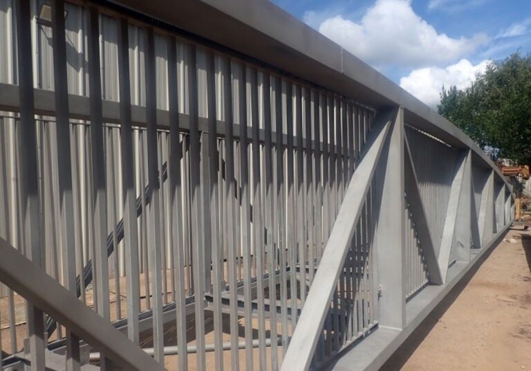 The bridge is being repaired and repainted. Photo: Shropshire Council