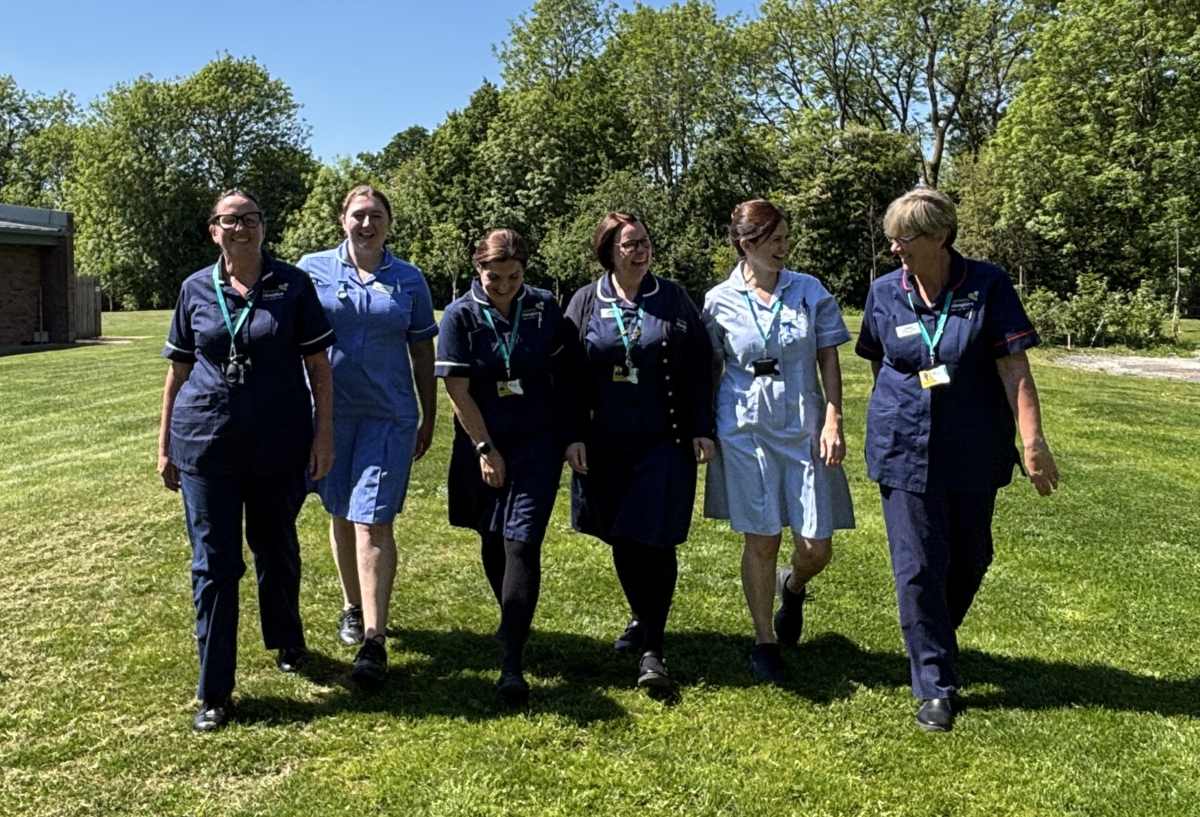 Nurses and care teams at Severn Hospice walk an average of 10,000 steps a day