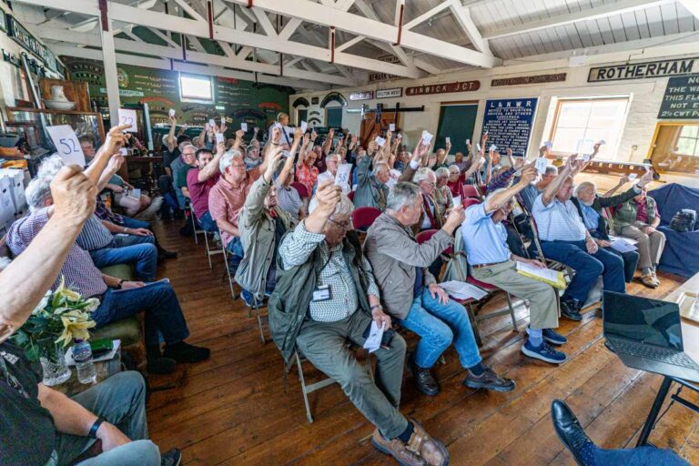 SVRG Members vote in favour of One Railway. Photo: Alan Gwilt