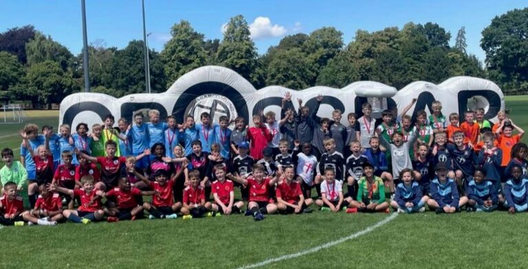 Some of the young footballers who enjoyed representing their schools in this year’s Crossbar Cup at the Lilleshall National Sports Centre