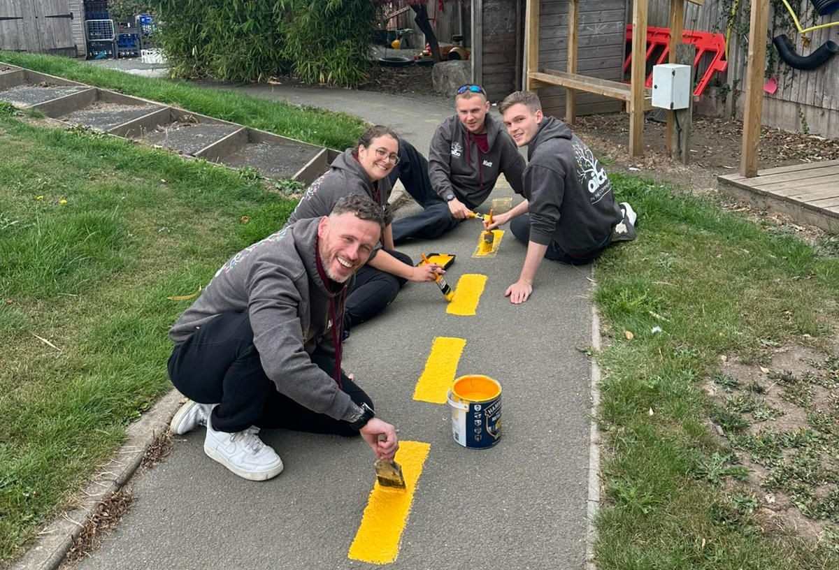 The Aico team at Woodside Primary School