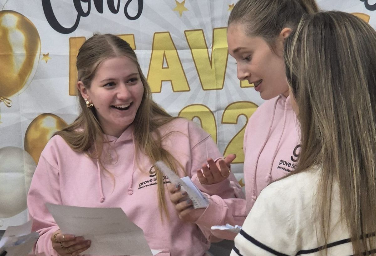 The Grove school students are celebrating their results