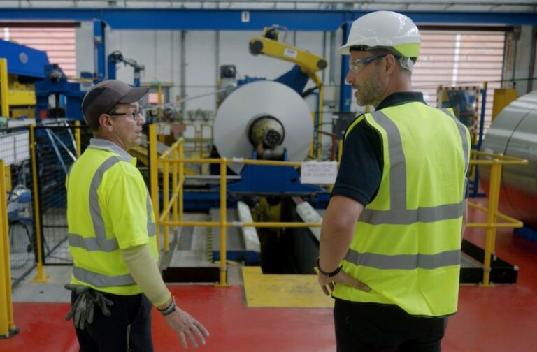 Paul Bishop (Production Senior Operator) and Chris Childs (Operations Manager – Finishing)