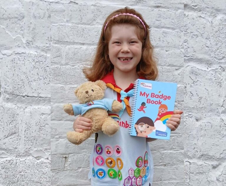 Bronwyn has earned every Rainbows badge