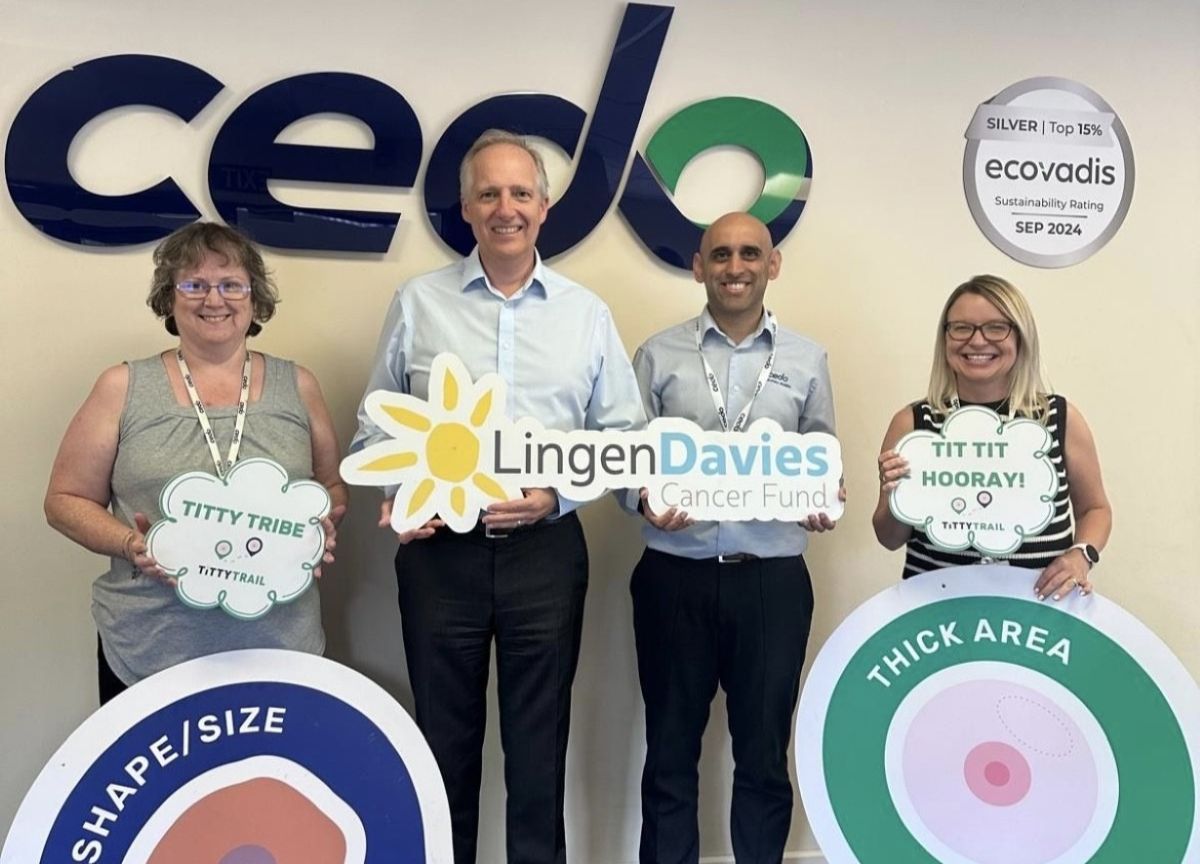 Members of the Cedo team proudly supporting Lingen Davies Cancer Support