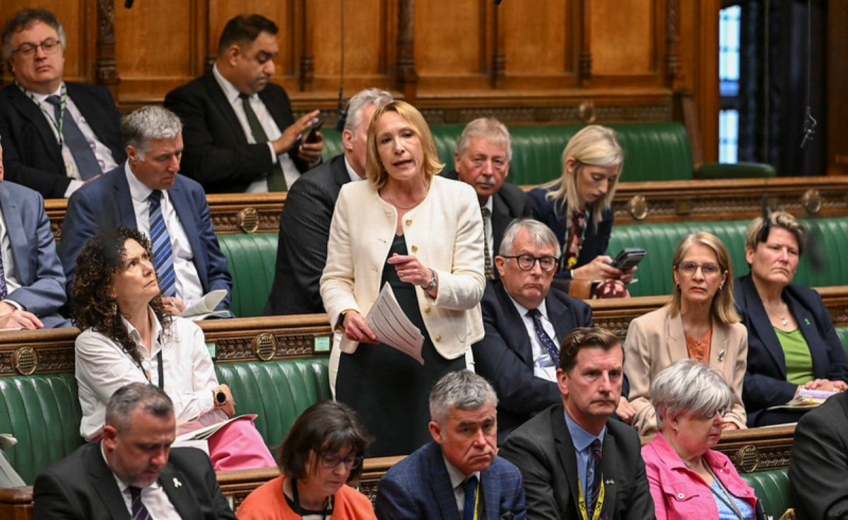 Helen Morgan MP speaking in the House of Commons