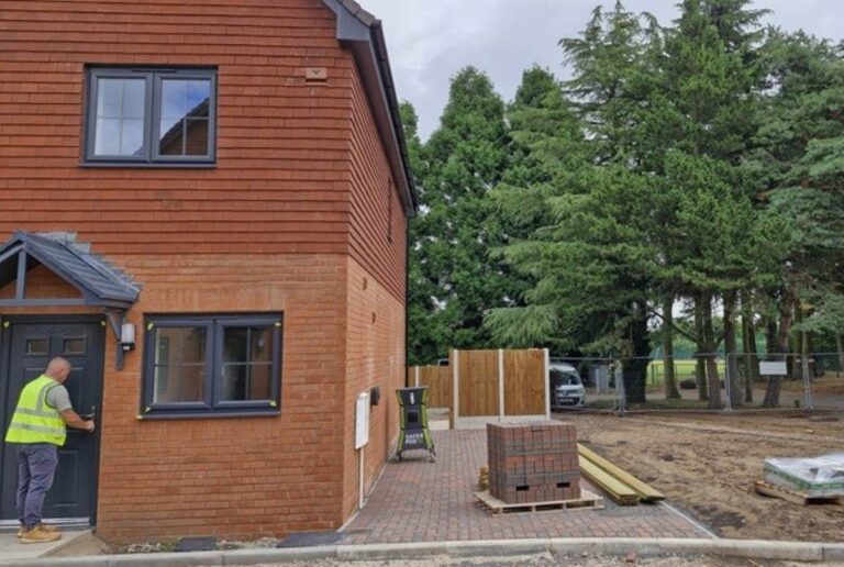 One of the new houses being developed