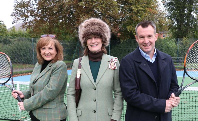 Pictured, left to right, are Jo Baugh, Deputy Lieutenant of Shropshire, Anna Turner, His Majesty’s Lord-Lieutenant of Shropshire and Stuart Anderson, MP for South Shropshire. Photo: Steve Aze