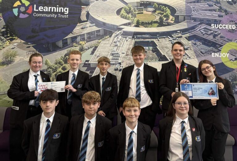 Hadley Learning Community students with their ‘Ticket to Antarctica’