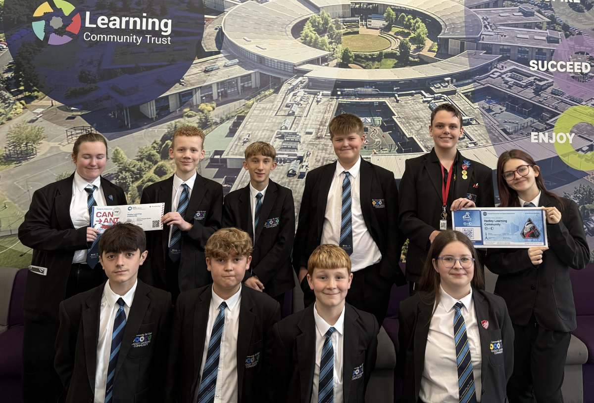 Hadley Learning Community students with their ‘Ticket to Antarctica’