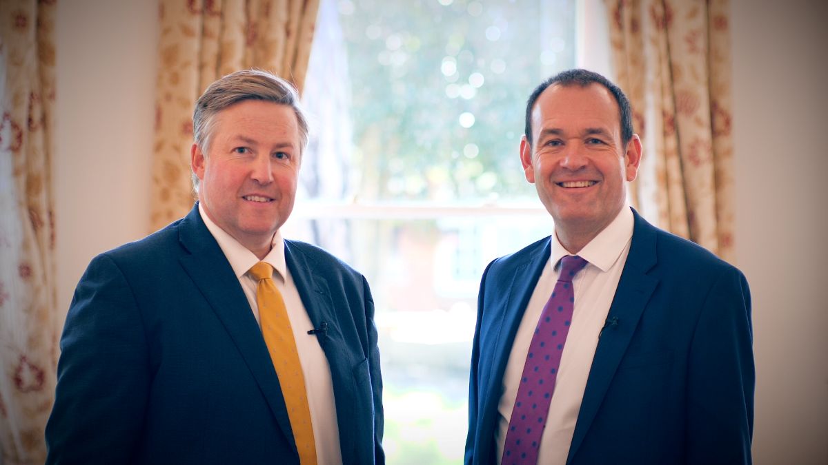 Pictured are Matty Thavenot, Headmaster of Prestfelde School and Leo Winkley, Headmaster of Shrewsbury School