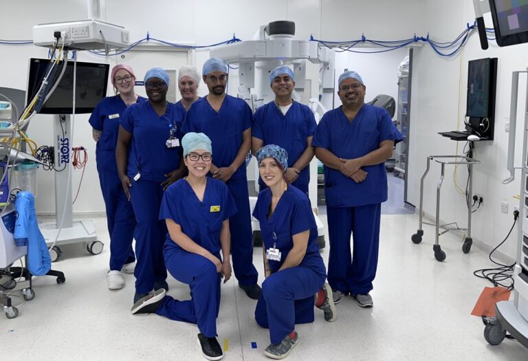 Members of the Robotic Surgery Team at SaTH