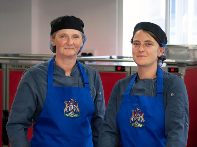 Amanda Owens and Yasmin Hoggett who competed in the 2025 NHS Chef of the Year competition