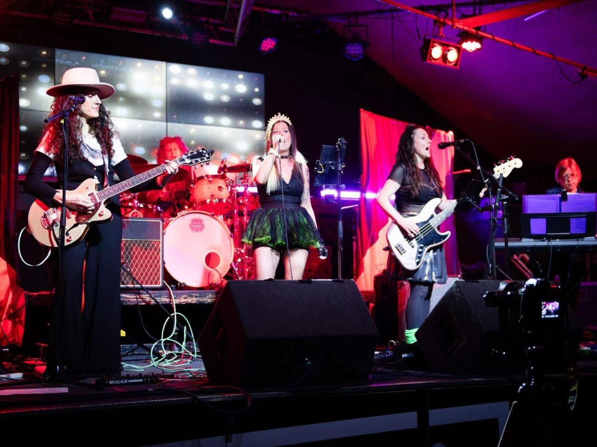 Shropshire’s all-female rock band Untamed Shrews. Photo: Manel Riera